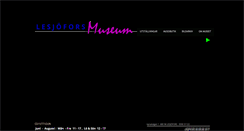 Desktop Screenshot of lesjoforsmuseum.com